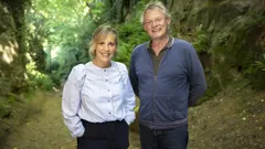 Mel Giedroyc and Martin Clunes...