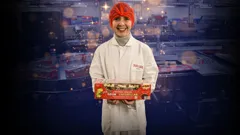 Inside M&S at Christmas