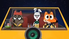 Lex and Plu Space Taxi Drivers