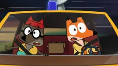 Lex and Plu Space Taxi Drivers