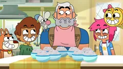 Boy Girl Dog Cat Mouse Cheese