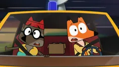 Lex and Plu Space Taxi Drivers