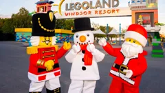 Inside Legoland at Christmas
